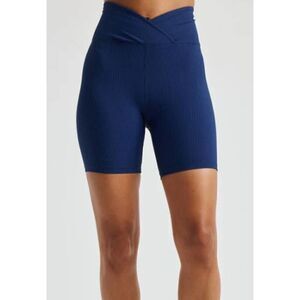 Year of Ours RIBBED V WAIST BIKER SHORT Sz. M